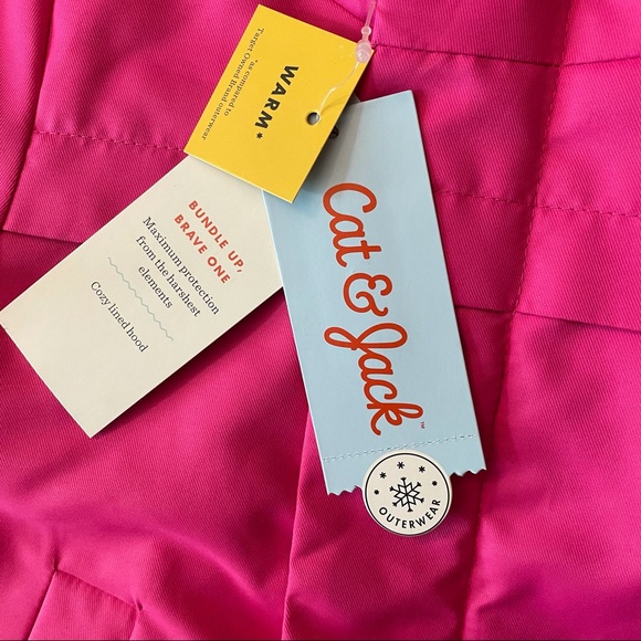 Cat & Jack Pink Outerwear Coat - Picture 4 of 8